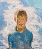Alfons Walde, Knabe im Winter, c. 1923, oil on canvas