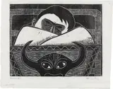 Werner Berg, El Toro, 1980, woodcut on paper