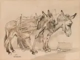 Ludwig Heinrich Jungnickel, Two donkeys