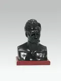 Max Klinger, Portrait bust of the philosopher Friedrich Nietzsche, c. 1909, bronze, marble base