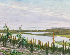 Werner Berg, Late summer in Karelia, Finnland, 1942, oil on canvas