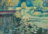 Vaclav Radimsky, Landscape with lily pond