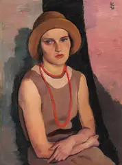 Dolly by Karl Hauk, 1930, oil on cardboard, sold Dec 2020