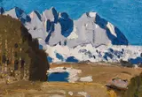 Alfons Walde, Spring in the mountains, c. 1926, oil on paper