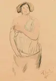 Anton Faistauer, Lady wearing a negligee