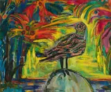 Greta Freist, Folk song, 1976, oil on canvas