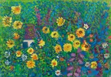 Leopold Birstinger, House in the garden, 1970, oil on canvas