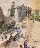 Oskar Laske, Meersburg at Lake Constance