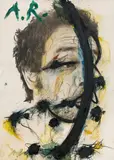 Untitled by Arnulf Rainer, 1968, photograph; overpainted; framed, sold Dec 2020