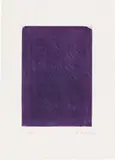 Arnulf Rainer, Violet cover, 1971, drypoint; unframed