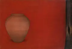 Eduard Angeli, Untitled, 1995, oil on canvas; framed behind glass