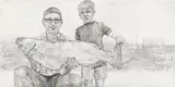 Ramona Schnekenburger, Father, son and fish