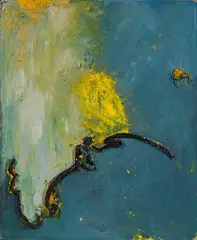 Loys Egg, Untitled, 1989, oil, pigment on canvas; unframed