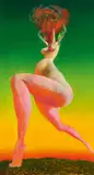 Rudolf Hausner, Untitled, 1978, oil on plate; framed in the original frame