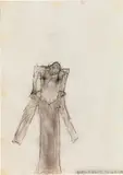 Walter Pichler, Tätowierungen, 1976, mixed media on paper; framed