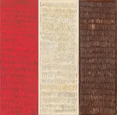 Sylvia K. Kummer, Untitled (Triptychon), 2002, mixed media on canvas; unframed