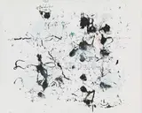 Hans Staudacher, Poesie Flecken, 1989, oil on canvas; framed