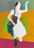 Gabriele Schöne, Zeigt her eure Füsse, 2014, oil on canvas; unframed