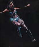 Bianca Regl, Swimmer, 2009, oil on canvas; unframed