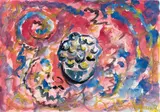 Hubert Schmalix, Untitled, 1982, mixed media on paper; framed