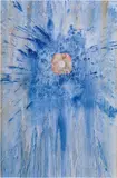 Hermann Nitsch, Untitled, 2014, unique graphic, collage; framed