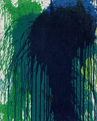 Bulk picture by Hermann Nitsch, 2006, oil on canvas; unframed, sold Dec 2020