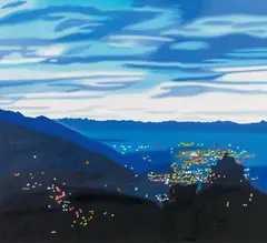 Andrea Holzinger, Landscape, 2006, oil on canvas; unframed