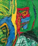 Bengt Lindström, Untitled, oil on canvas; framed