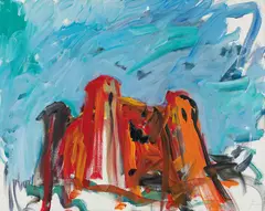 Herwig Zens, Untitled, 2002, oil on canvas; framed