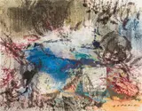 Clarisse S. Praun, Untitled, oil on canvas; unframed