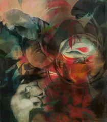 Richard Jurtitsch, Flowers, 2003, oil on canvas; unframed