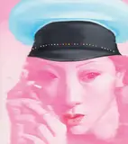 Congyi Jiang, I'm pretty 26, 2006, oil, star applications on canvas; framed