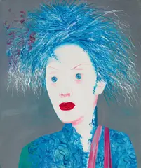 Mao Tongqiang, wig no. 21, 2005, oil on canvas; unframed