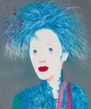 Mao Tongqiang, wig no. 21, 2005, oil on canvas; unframed