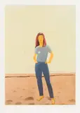 Alex Katz, Harbor #10, 2006, aquatint print in colour; framed