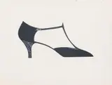 Andy Warhol, À la recherche du shoe perdu, c. 1954, ink drawing, tempera on paper; framed