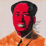 Mao by Andy Warhol, 1972, screenprint; framed, sold Dec 2020