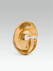 Wander Bertoni, Das "C", Entwurf, 1955, bronze, polished
