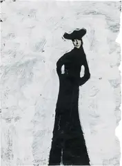 Franz West, Untitled, 1977, mixed media, collage on paper; framed