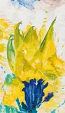 Max Weiler, Untitled, 1986, egg tempera on paper; framed