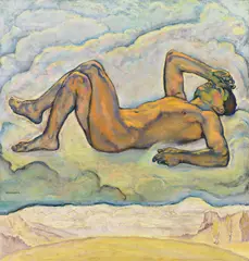 Koloman Moser, Feldeinsamkeit, 1912/13, oil on canvas