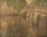 Rudolf Quittner, Pont Neuf, Seine, oil on canvas
