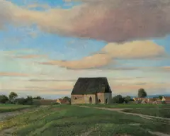 Village in the Waldviertel by Ferdinand Brunner, c. 1915, oil on canvas, sold Jun 2020