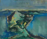 Joseph Floch, Peninsula, 1960, oil on canvas