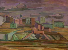 Hans Bohler, Madrid, Puerta Toledo, 1936, oil on canvas