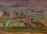 Hans Bohler, Madrid, Puerta Toledo, 1936, oil on canvas
