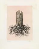René Magritte, La folie Almayer, 1968, colour etching on Vélin of BFK Rives (with watermark)