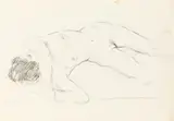 Hans Bohler, Lying female, c. 1910/11, pencil on paper