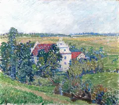 Rudolf Junk, Landscape, oil on canvas