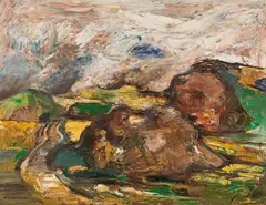 Ferdinand Stransky, Landscape, 1970, oil on canvas